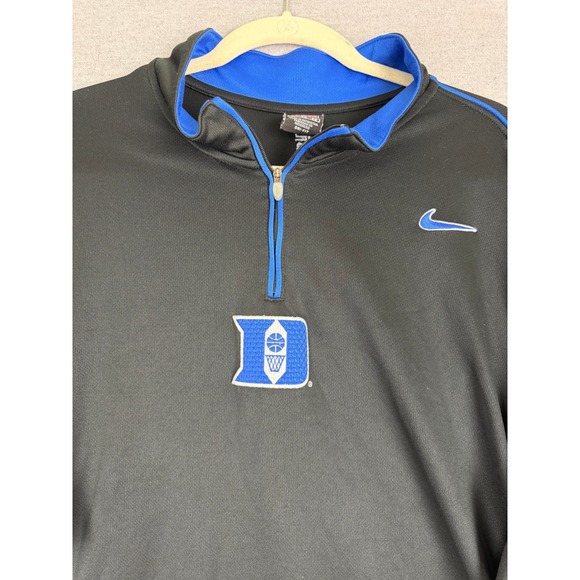 Nike Other - Nike Team Duke Blue Devils Basketball Quarter Zip Short Sleeve Shirt Mens XL